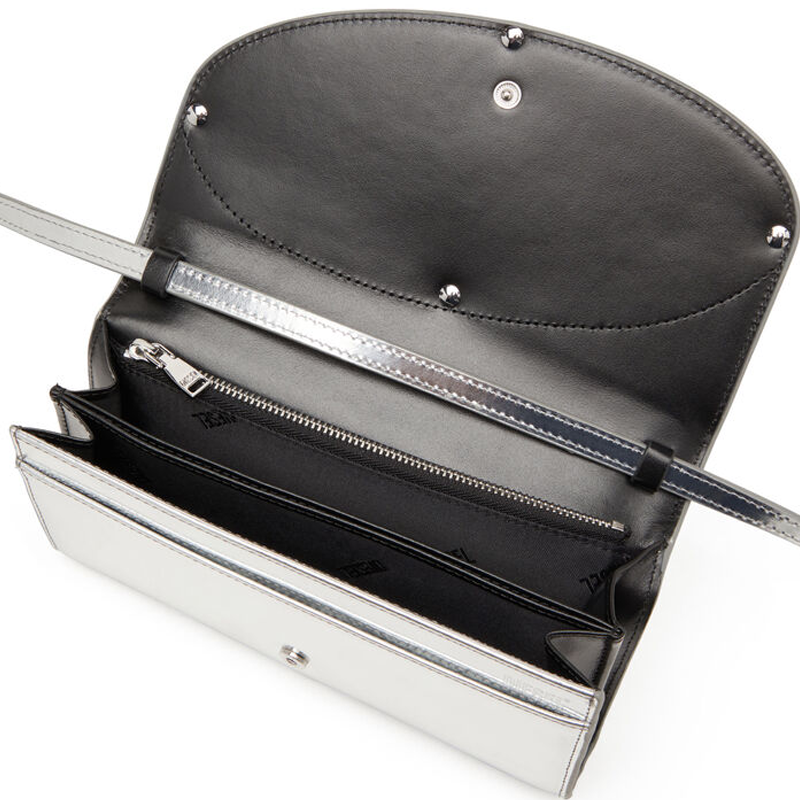 1DR Strap Wallet Silver York Essential