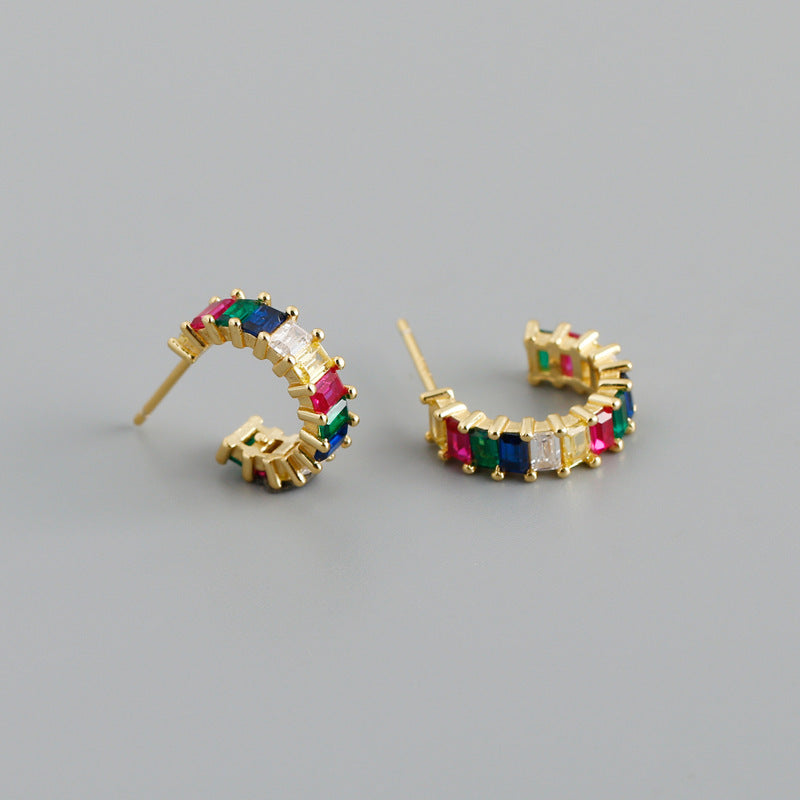 Personalized Multicolor Fashion Stud Earrings York Essential