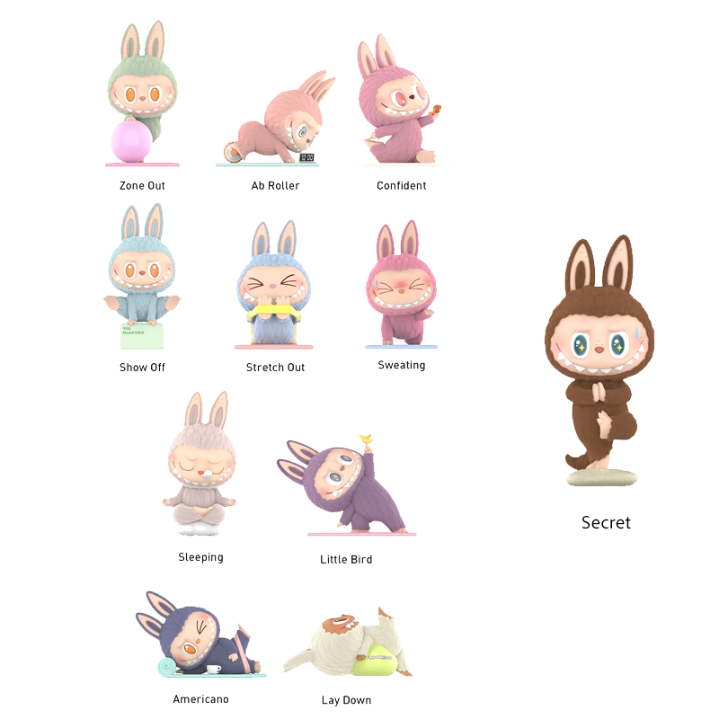 Labubu The Monsters Lazy Yoga (1 box sigillato) York Essential
