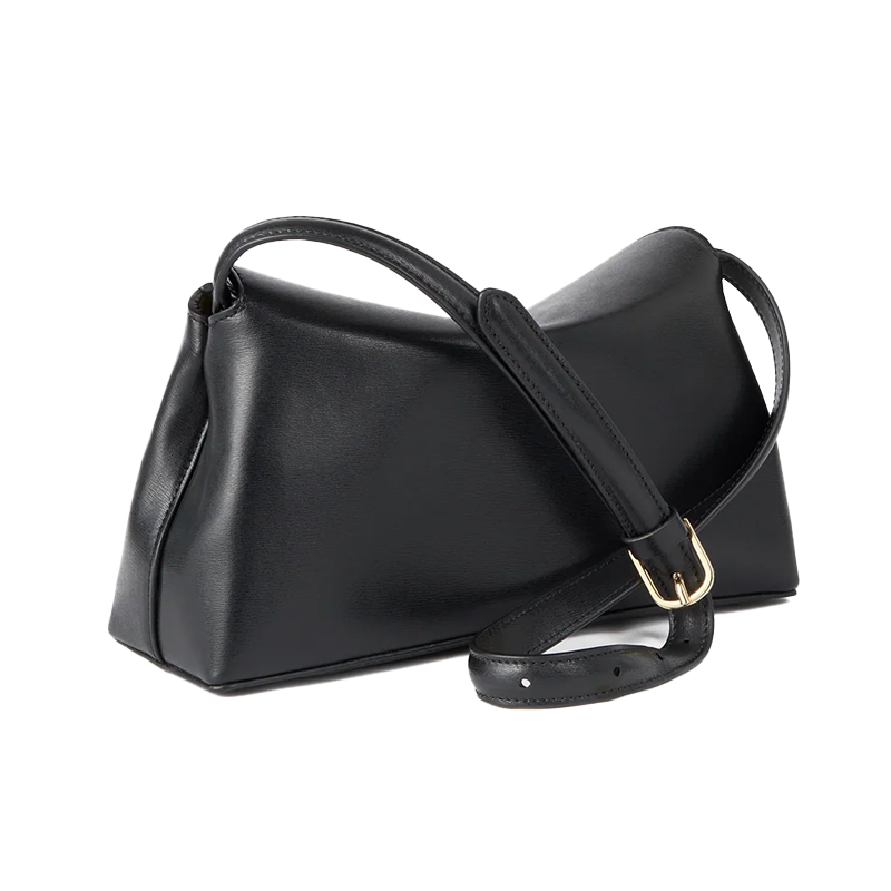 T-Lock Clutch Leather Black Gold York Essential