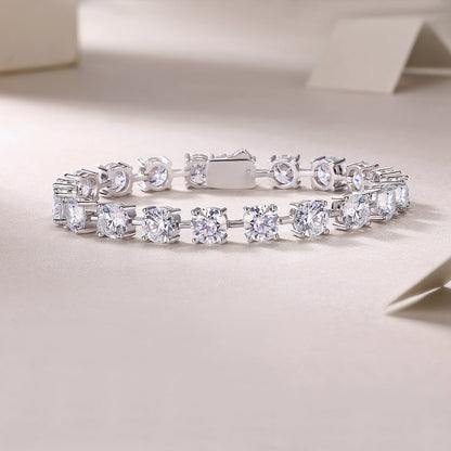 About Time Luxury Fashion Mossan Diamond S925 Silver Bracelet Comparable To Natural Diamonds York Essential