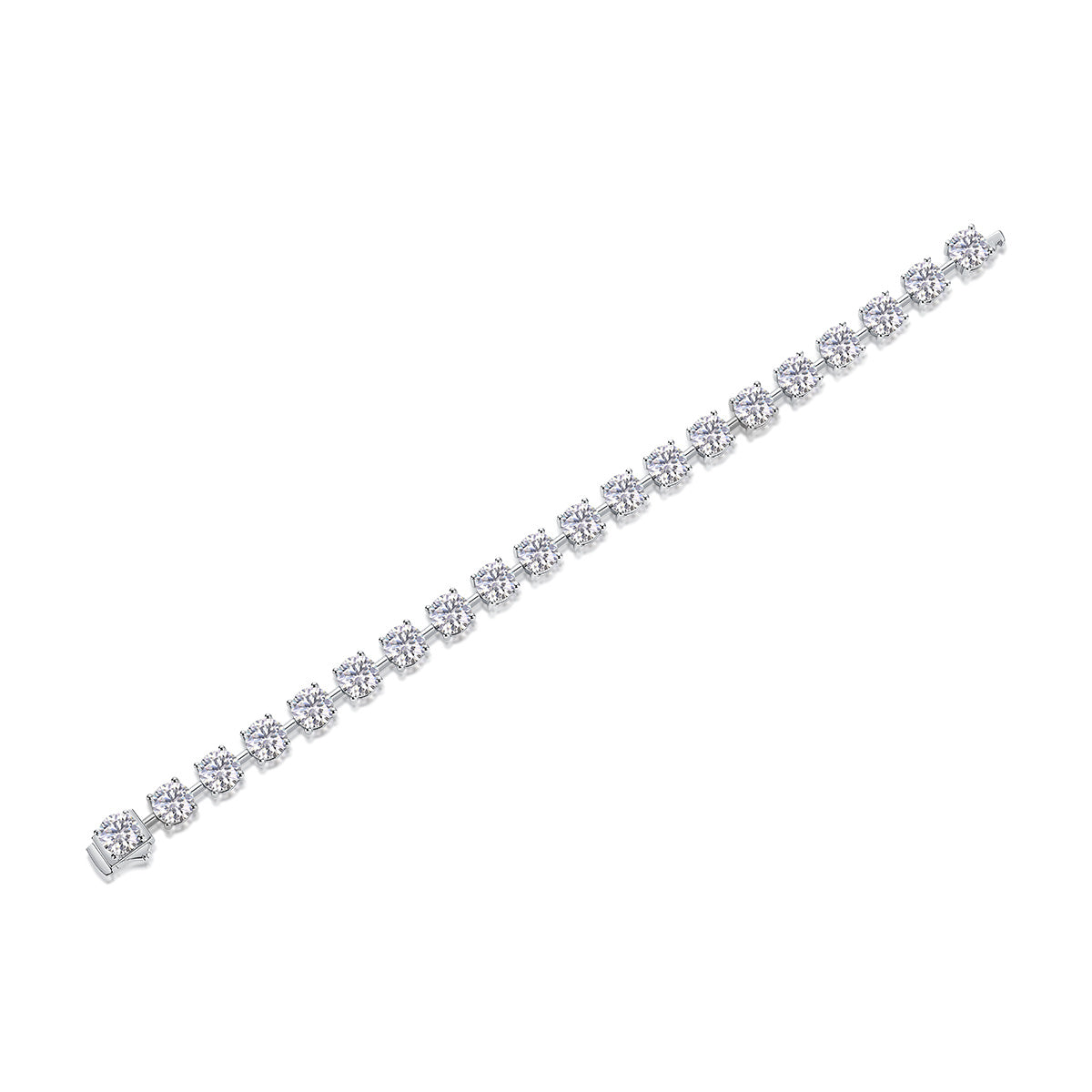 About Time Luxury Fashion Mossan Diamond S925 Silver Bracelet Comparable To Natural Diamonds York Essential