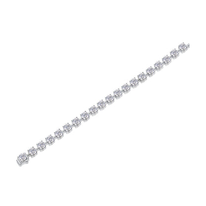 About Time Luxury Fashion Mossan Diamond S925 Silver Bracelet Comparable To Natural Diamonds York Essential