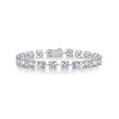 About Time Luxury Fashion Mossan Diamond S925 Silver Bracelet Comparable To Natural Diamonds York Essential