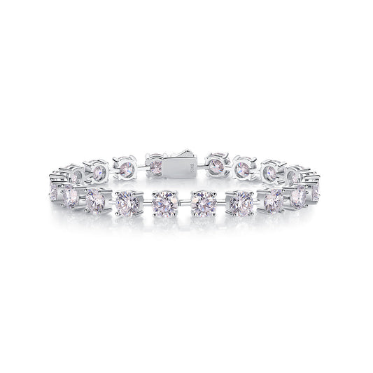 About Time Luxury Fashion Mossan Diamond S925 Silver Bracelet Comparable To Natural Diamonds York Essential