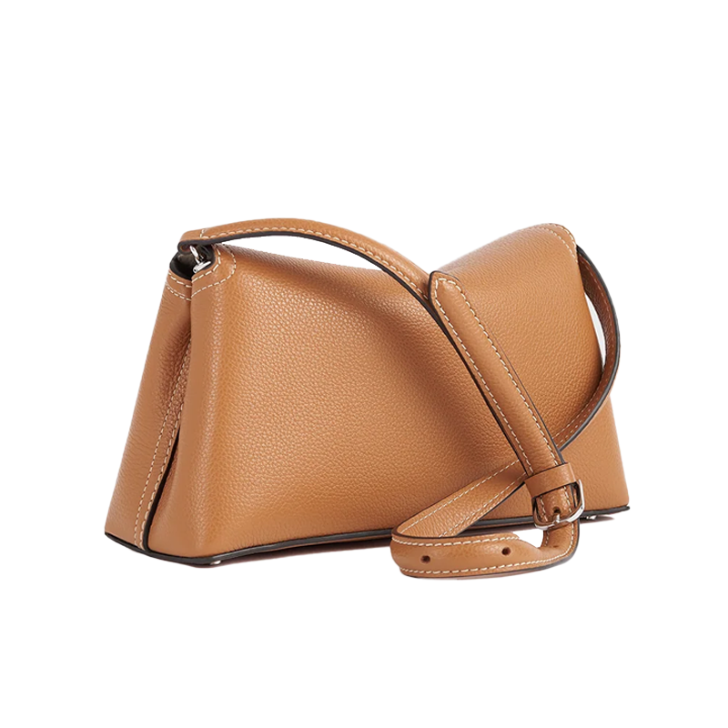 T-Lock Clutch Grained Leather Tan York Essential