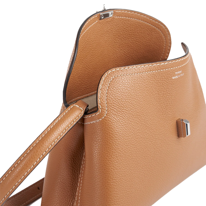 T-Lock Clutch Grained Leather Tan York Essential