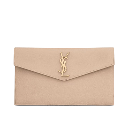 Pochette Uptown Grain de Poudre Embossed Leather York Essential
